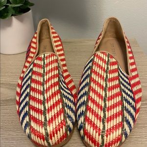 New Jon Josef Wicker Flats Size 8